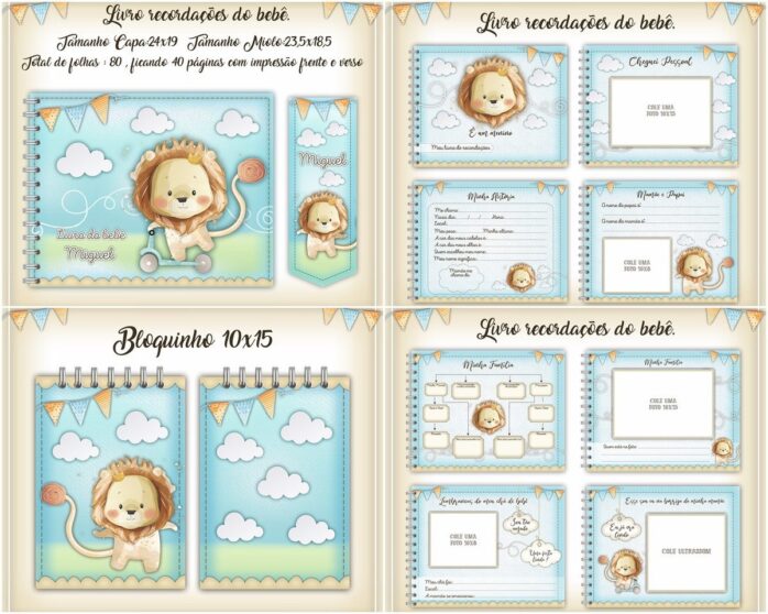 Livro Recordações do Bebê Leãozinho