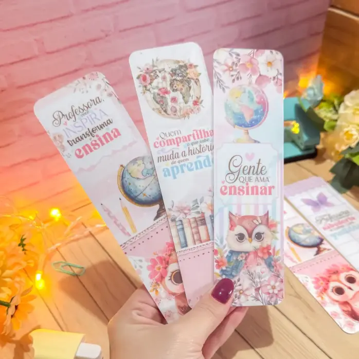 Marca Paginas Personalizados Digital Dia dos Professores