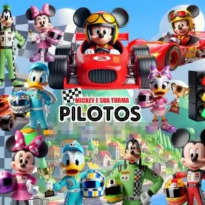 Mickey Piloto Kit Png Com Elementos De Decoracao E Papercraft