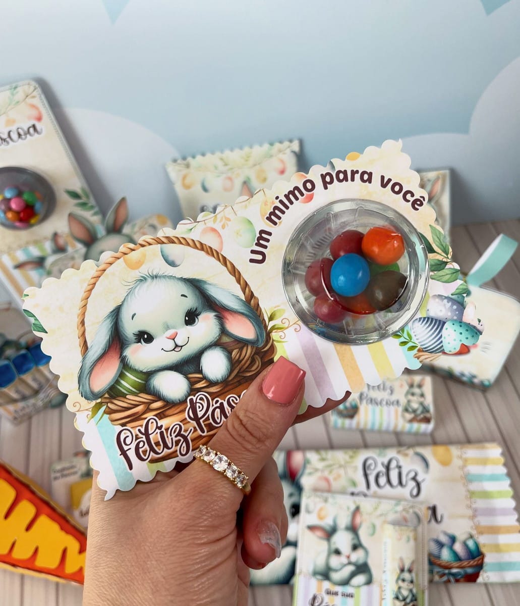 Mimos de Páscoa para Imprimir e Montar 4 Mimos de Páscoa para Imprimir e Montar - Imagem 4