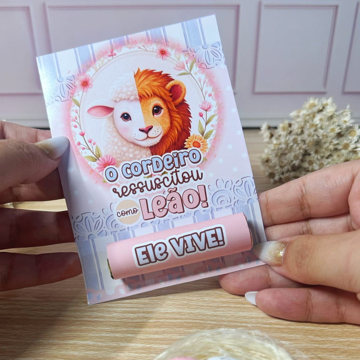 Mimos de Páscoa Cordeiro Arquivo Digital para Imprimir 4 Mimos de Páscoa Cordeiro Arquivo Digital para Imprimir - Imagem 4