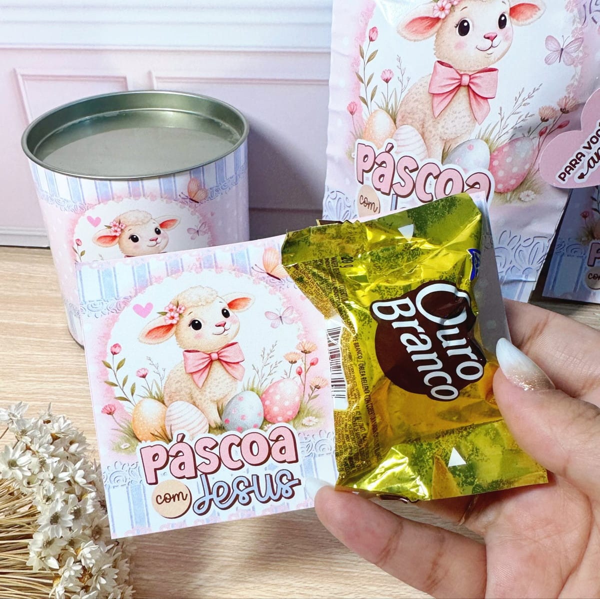 Mimos de Páscoa Cordeiro Arquivo Digital para Imprimir 5 Mimos de Páscoa Cordeiro Arquivo Digital para Imprimir - Imagem 5