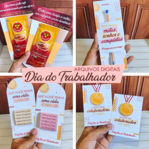 Kit Digital de Mimos para o Dia do Trabalhador 11 mimos para o dia do trabalhador arquivo digital