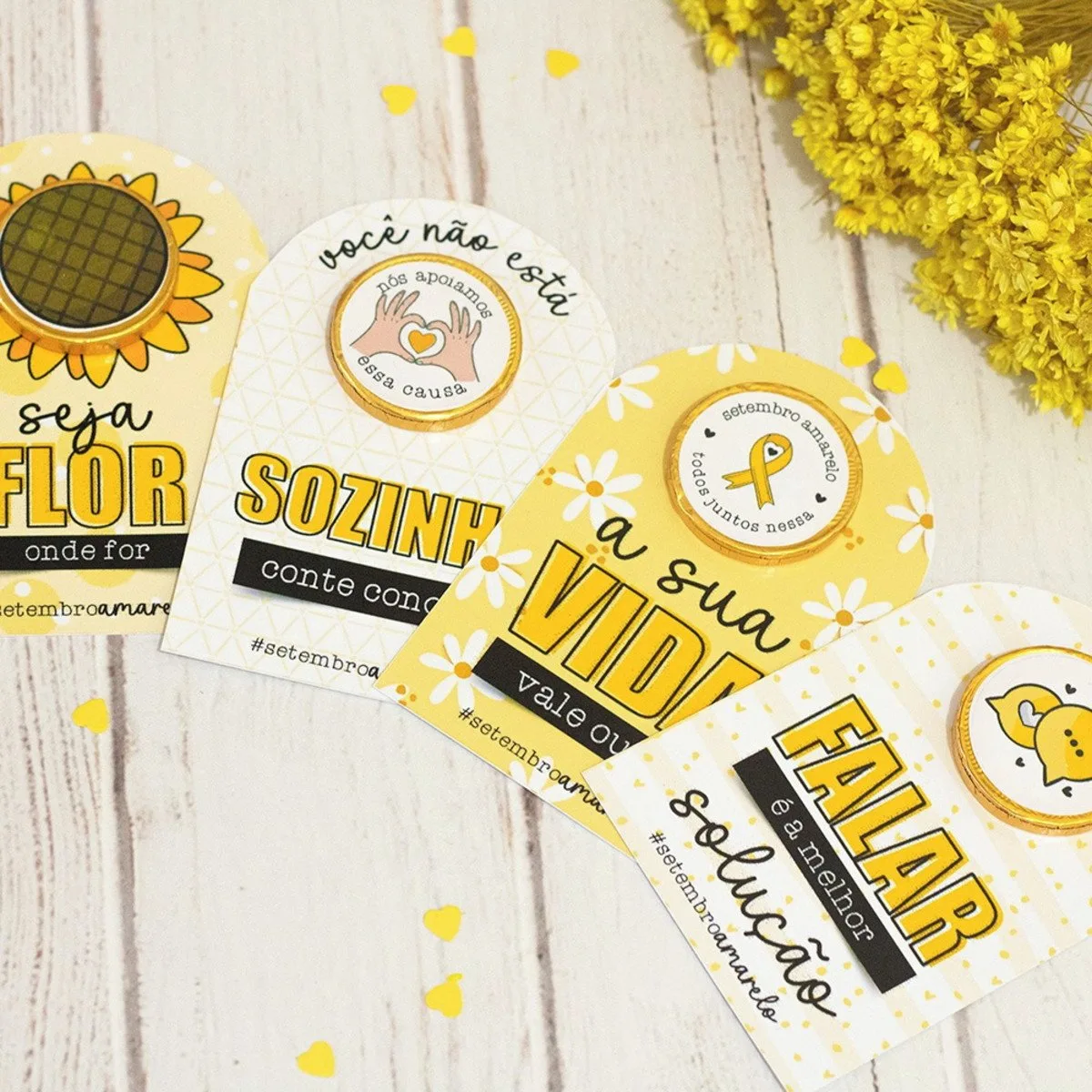 Mimos Setembro Amarelo - Png e pdf 4 Mimos Setembro Amarelo - Png e pdf