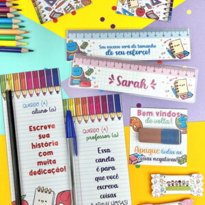 Mini Coleção Volta às Aulas Digital com Artes Fofas