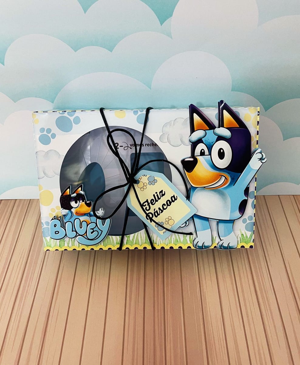Arquivo Digital Caixa Mini Confeiteiro Bluey para Páscoa 5 Arquivo Digital Caixa Mini Confeiteiro Bluey para Páscoa - Imagem 5