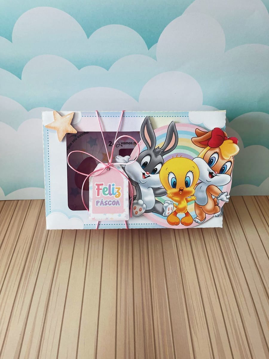 Caixa Mini Confeiteiro Looney Tunes Arquivo Digital 2 Caixa Mini Confeiteiro Looney Tunes Arquivo Digital - Imagem 2