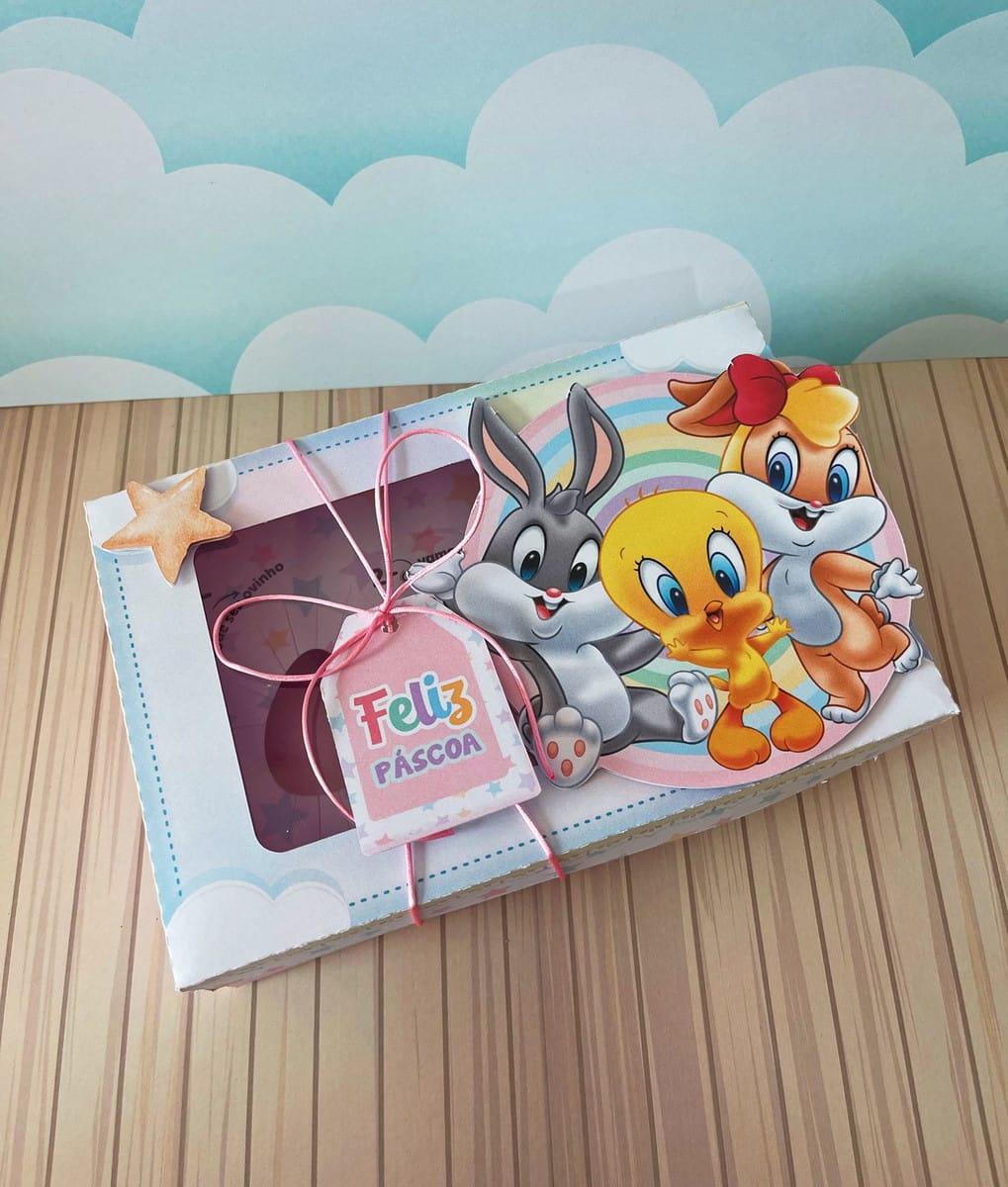Caixa Mini Confeiteiro Looney Tunes Arquivo Digital 4 Caixa Mini Confeiteiro Looney Tunes Arquivo Digital - Imagem 4