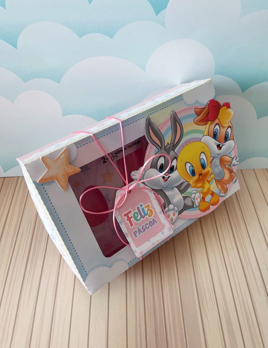 Caixa Mini Confeiteiro Looney Tunes Arquivo Digital 5 Caixa Mini Confeiteiro Looney Tunes Arquivo Digital - Imagem 5