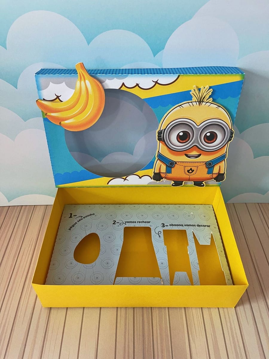 Caixa Mini Confeiteiro Minions Arquivo Digital PDF e Studio 3 Caixa Mini Confeiteiro Minions Arquivo Digital PDF e Studio - Imagem 3