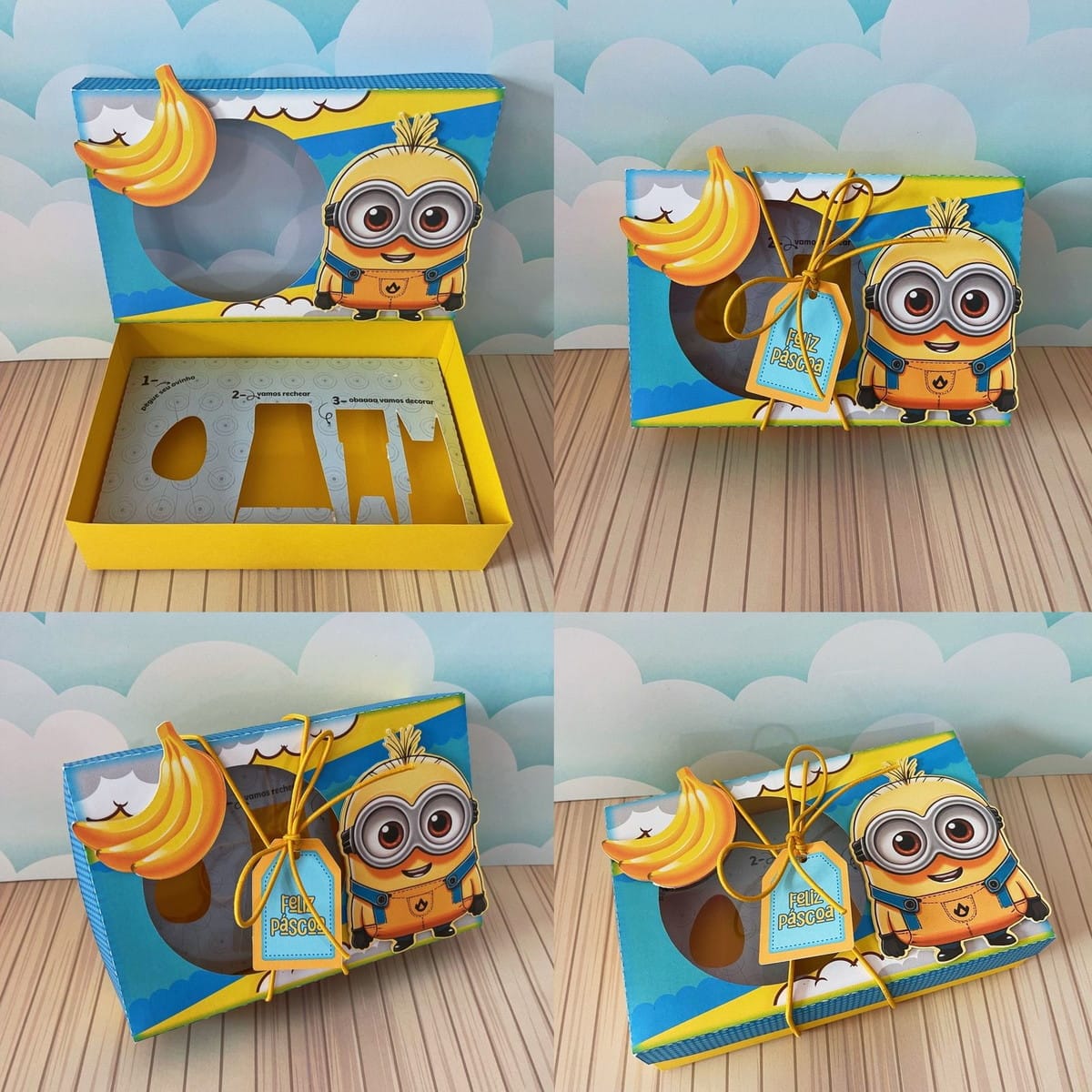 Caixa Mini Confeiteiro Minions Arquivo Digital PDF e Studio 1 Caixa Mini Confeiteiro Minions Arquivo Digital PDF e Studio