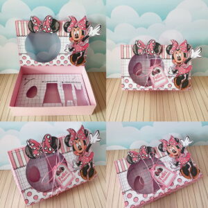 mini confeiteiro minnie rosa arquivo digital