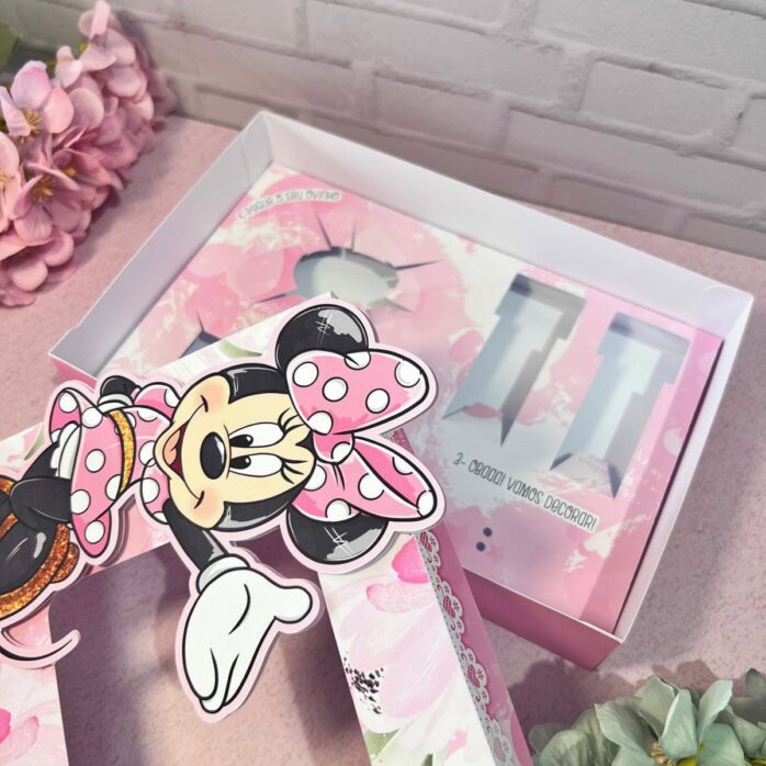 Mini Confeiteiro Páscoa Minnie Rosa