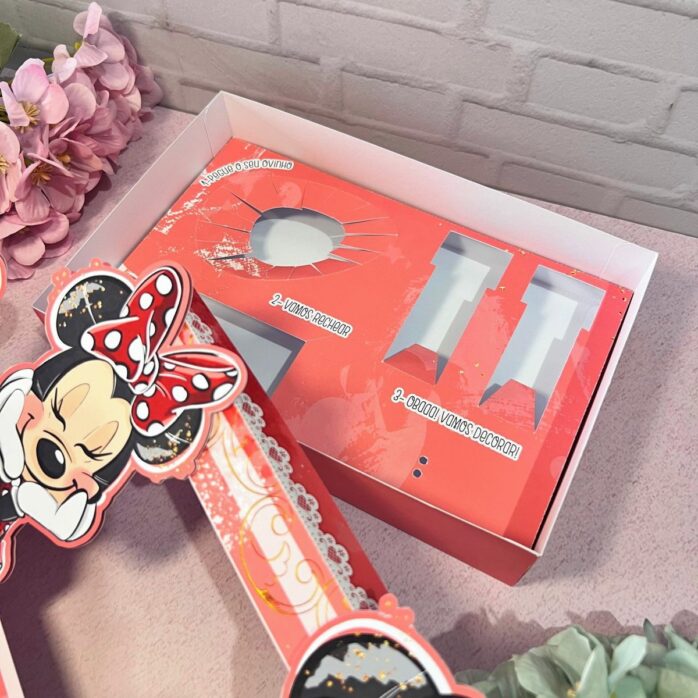 Mini Confeiteiro Páscoa Minnie Vermelha