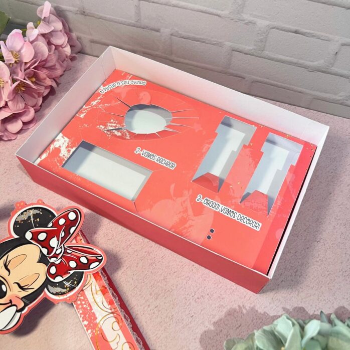 Mini Confeiteiro Páscoa Minnie Vermelha