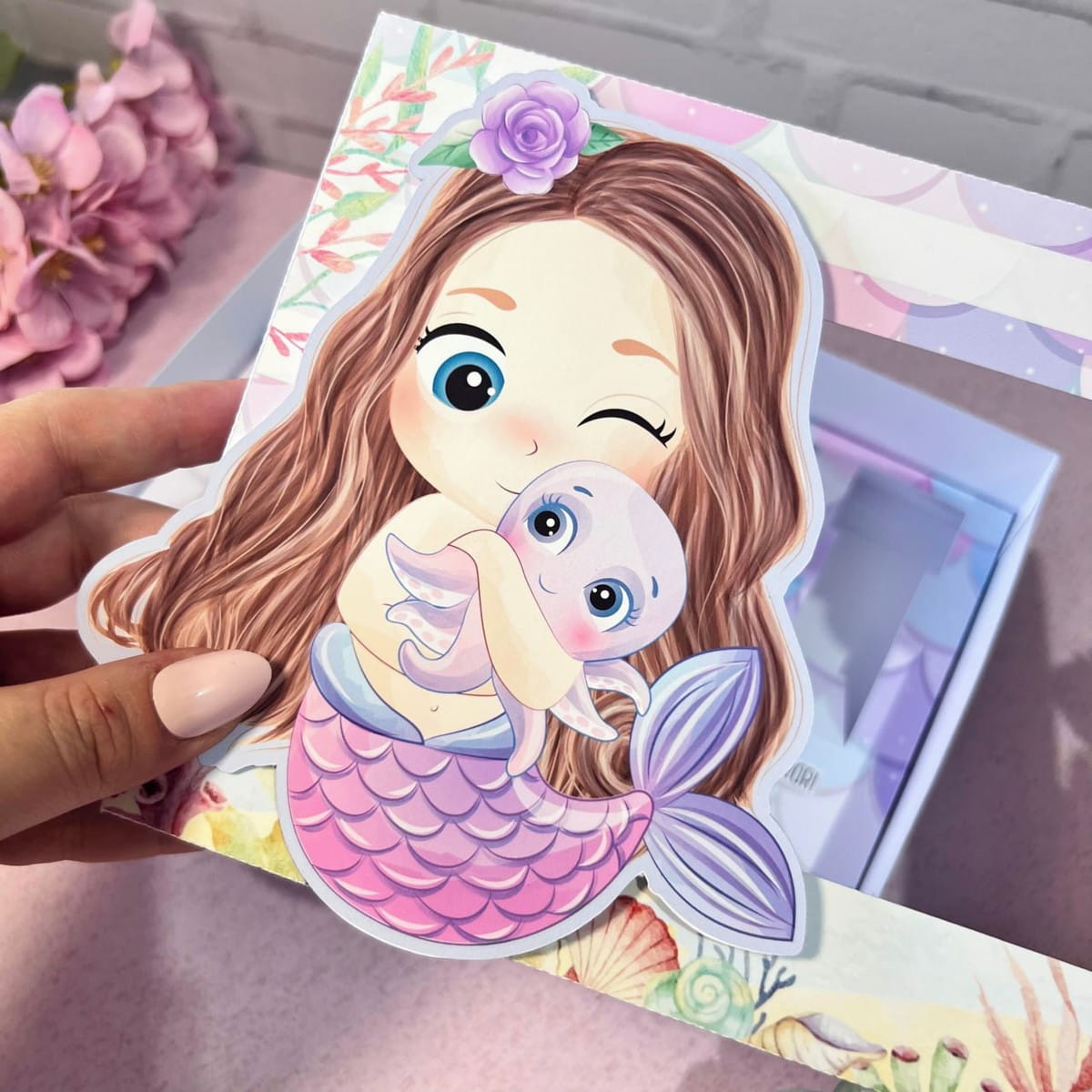 Mini Confeiteiro Páscoa Sereia Cute Arquivo Digital 1 Mini Confeiteiro Páscoa Sereia Cute Arquivo Digital