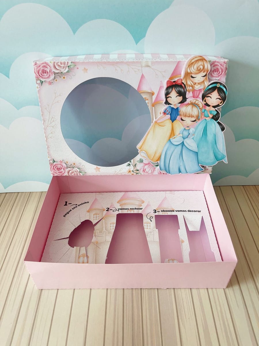 Mini Confeiteiro Princesas Kit Digital Para Imprimir 5 Mini Confeiteiro Princesas Kit Digital Para Imprimir - Imagem 5