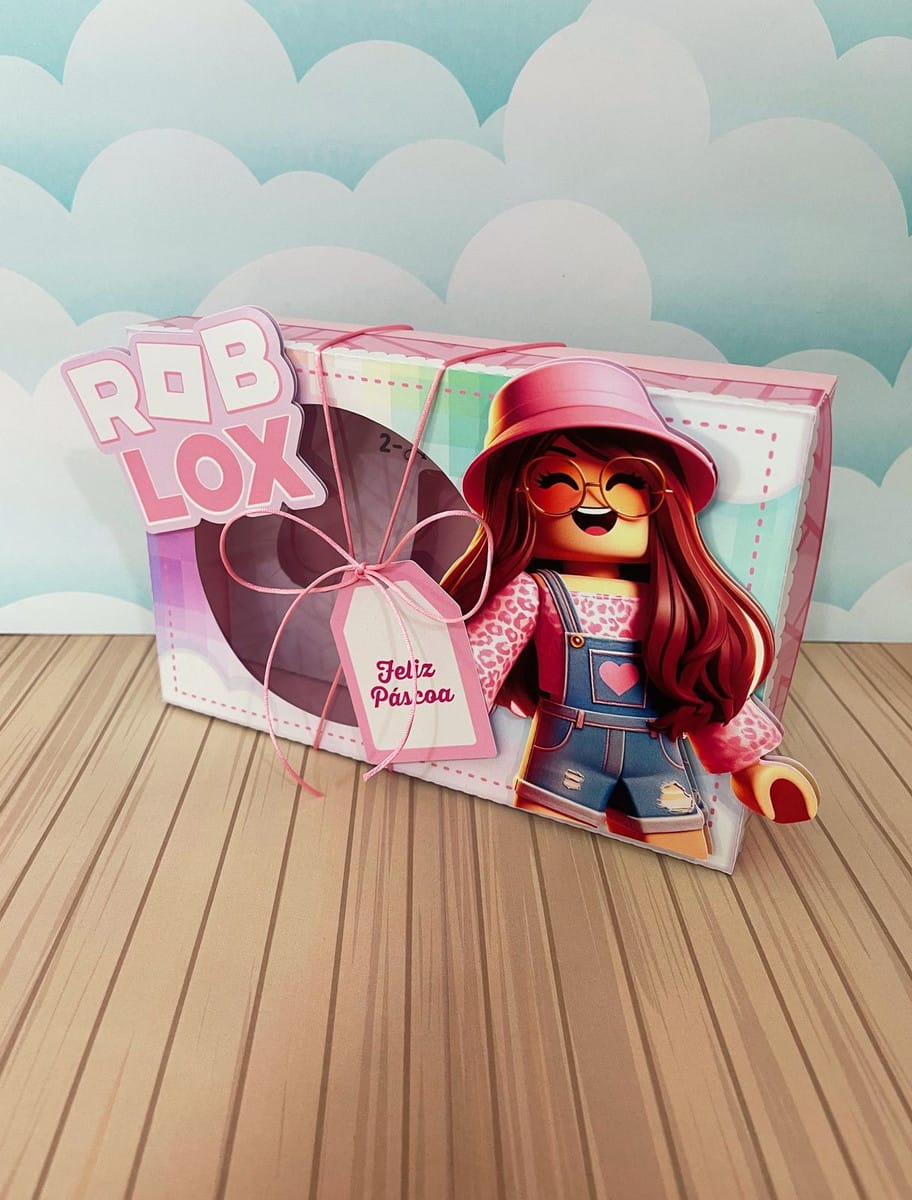 Kit Mini Confeiteiro Roblox Menina Arquivo Digital 3 Kit Mini Confeiteiro Roblox Menina Arquivo Digital - Imagem 3