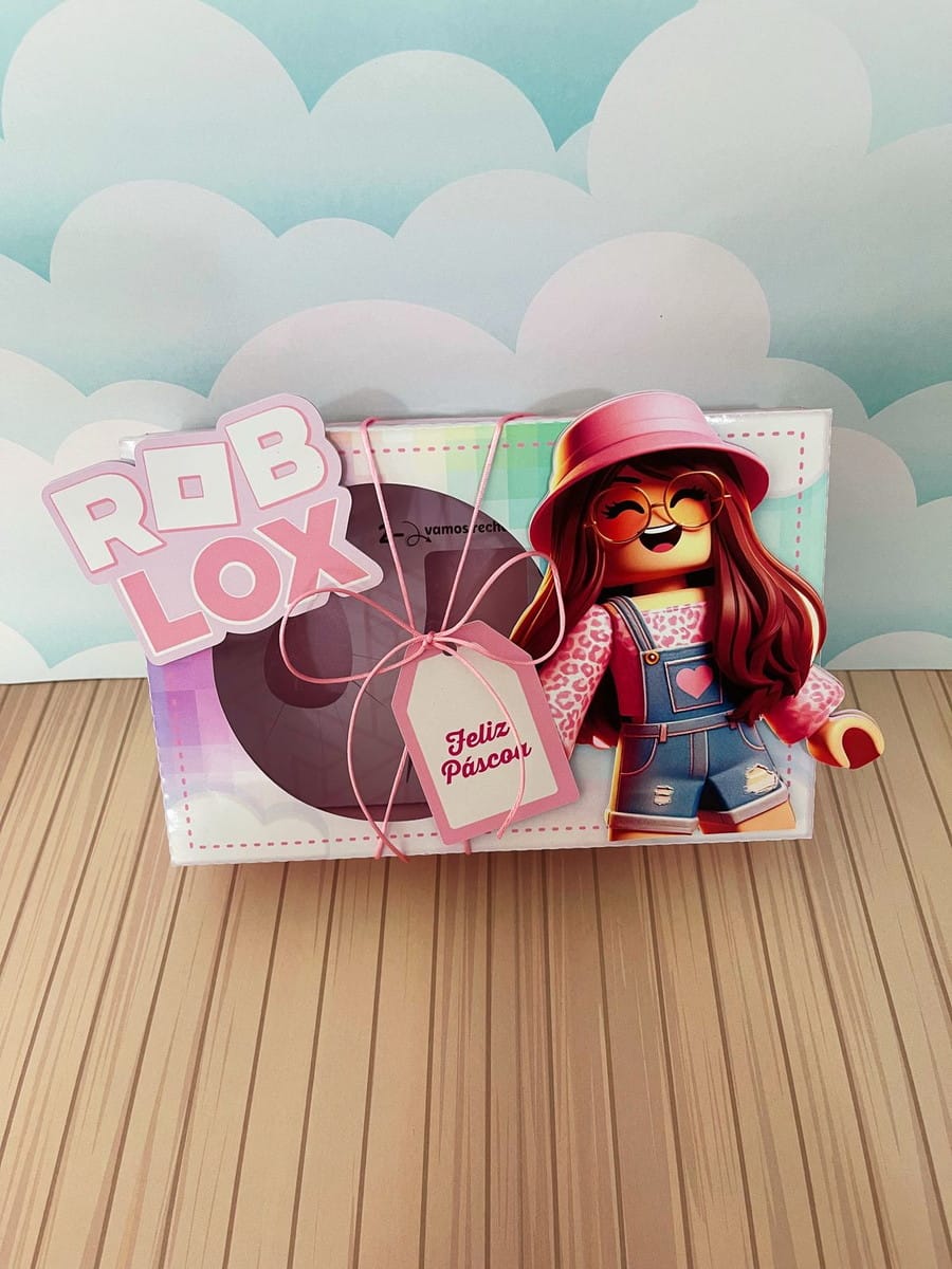 Kit Mini Confeiteiro Roblox Menina Arquivo Digital 4 Kit Mini Confeiteiro Roblox Menina Arquivo Digital - Imagem 4