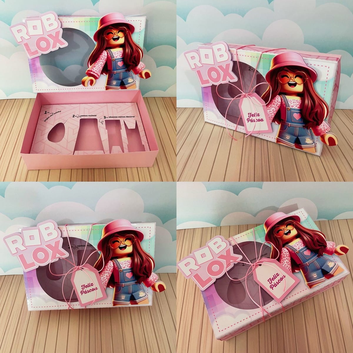 Kit Mini Confeiteiro Roblox Menina Arquivo Digital 1 Kit Mini Confeiteiro Roblox Menina Arquivo Digital