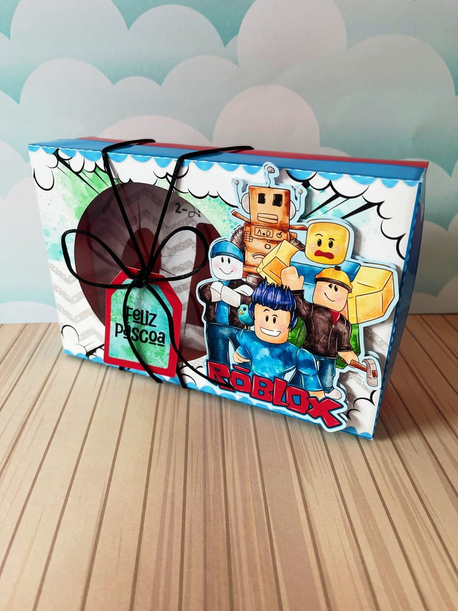 Caixa Mini Confeiteiro Roblox Menino Arquivo Digital 2 Caixa Mini Confeiteiro Roblox Menino Arquivo Digital - Imagem 2