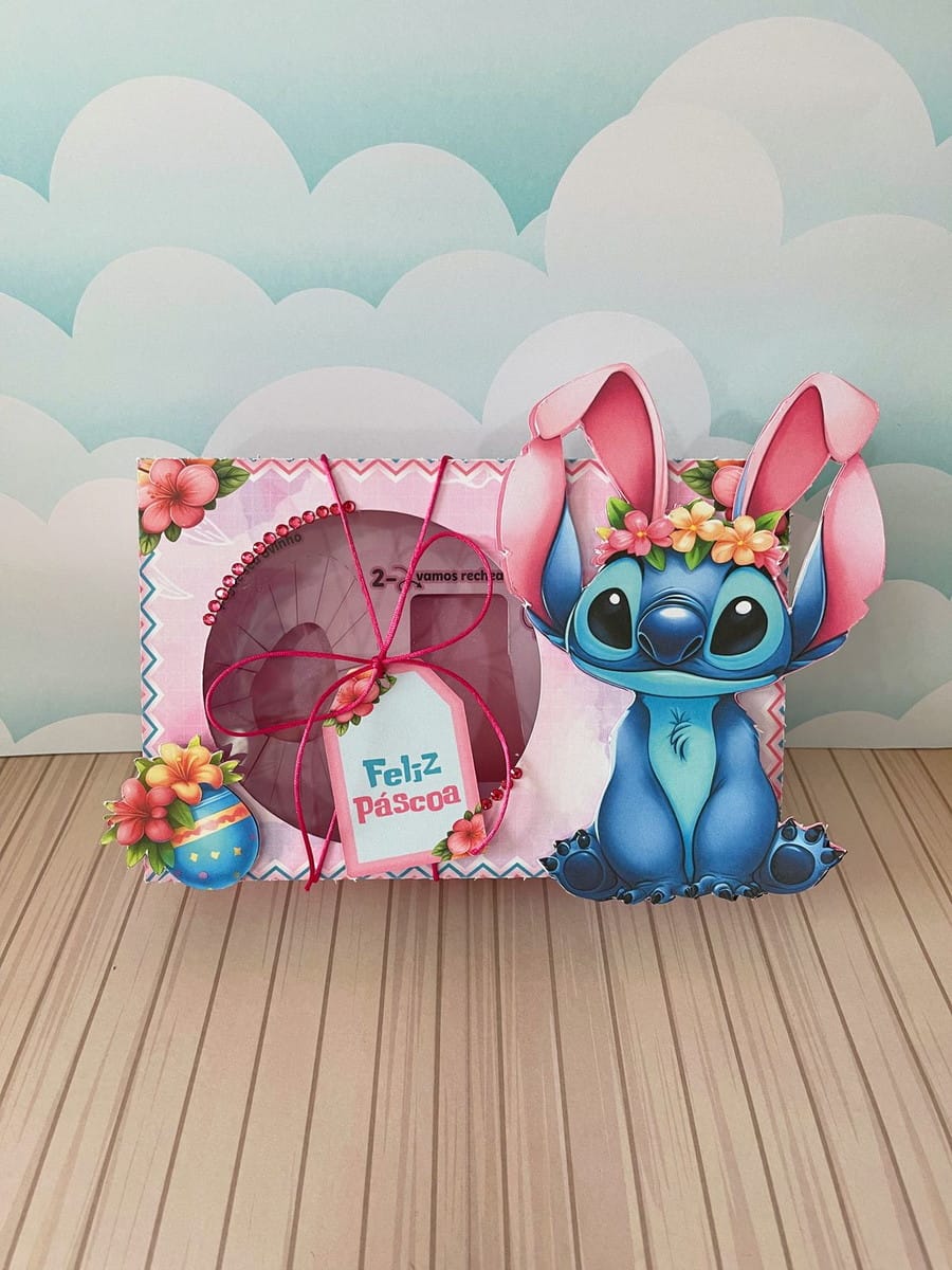 Mini Confeiteiro Stitch Rosa Arquivo Digital para Festa 3 Mini Confeiteiro Stitch Rosa Arquivo Digital para Festa - Imagem 3