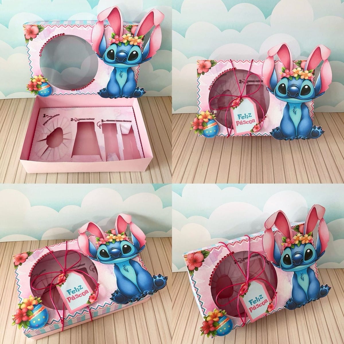 Mini Confeiteiro Stitch Rosa Arquivo Digital para Festa 1 Mini Confeiteiro Stitch Rosa Arquivo Digital para Festa