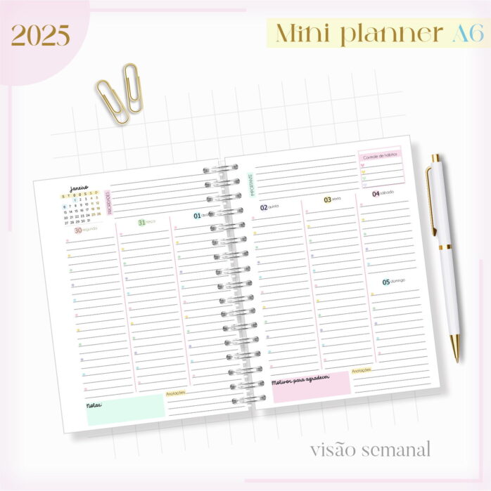 Mini Planner A6 2025