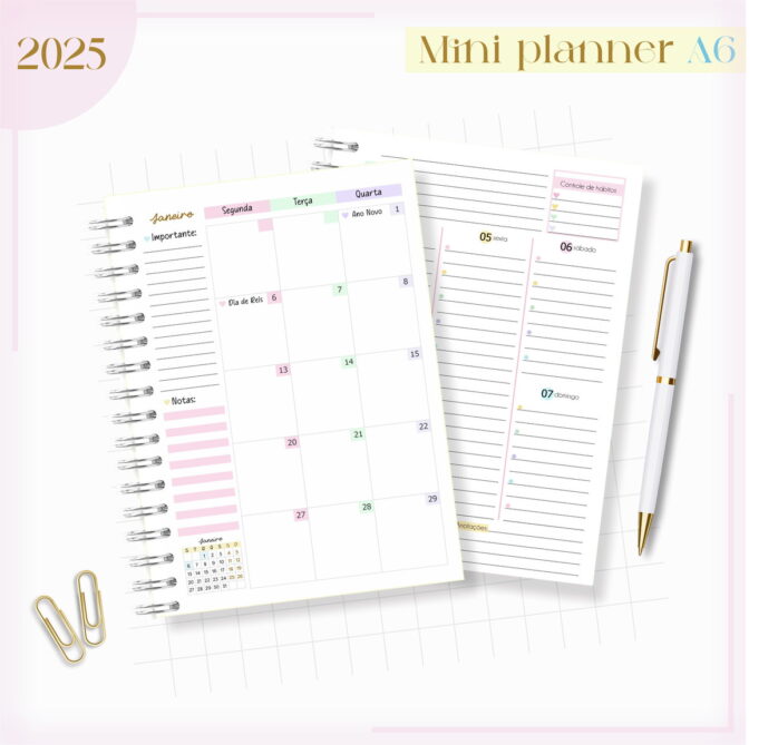 Mini Planner A6 2025