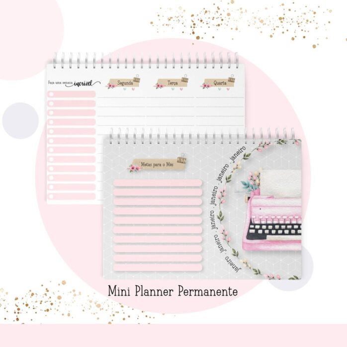 Mini Planner A6 Permanente Professora