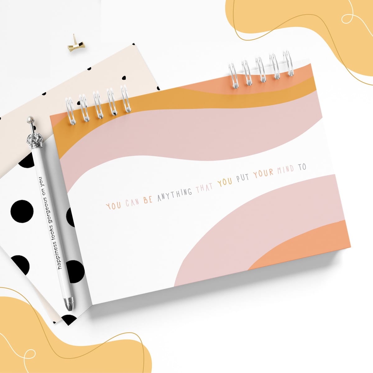 Mini Planner Digital Abstrato para Imprimir e Personalizar 1 Mini Planner Digital Abstrato para Imprimir e Personalizar