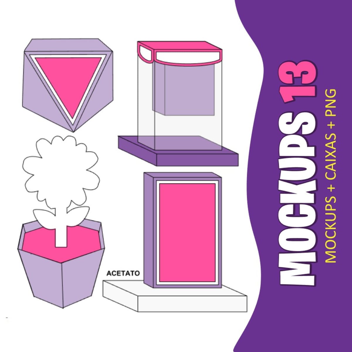 Mockups de Caixas para Festa Infantil Arquivo Digital 1 Mockups de Caixas para Festa Infantil Arquivo Digital