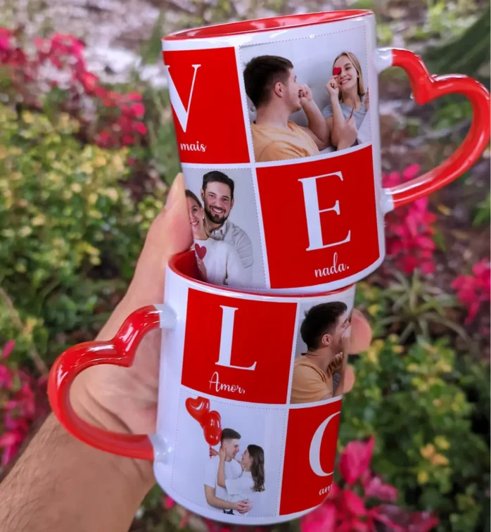Modelos Editáveis para Sublimação de Canecas - Dia dos Namorados