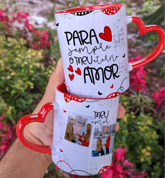 Modelos Editáveis para Sublimação de Canecas - Dia dos Namorados