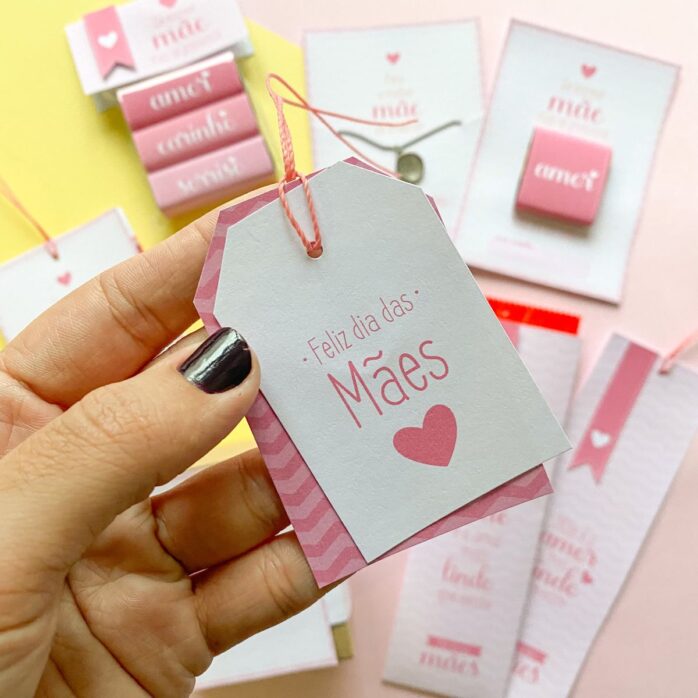 Molde Brindes e Mimos Dia das Mães PDF e PNG + Instruções