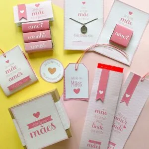 Molde Brindes e Mimos Dia das Mães PDF e PNG + Instruções