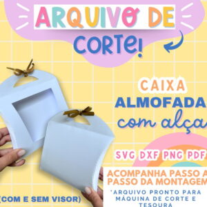 Molde Limpo Caixa Almofada com Alça