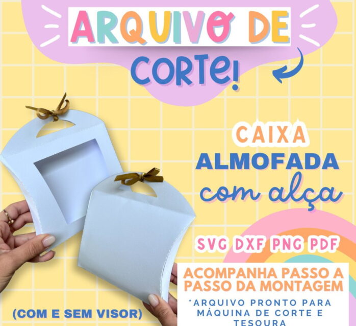 Molde Limpo Caixa Almofada com Alça