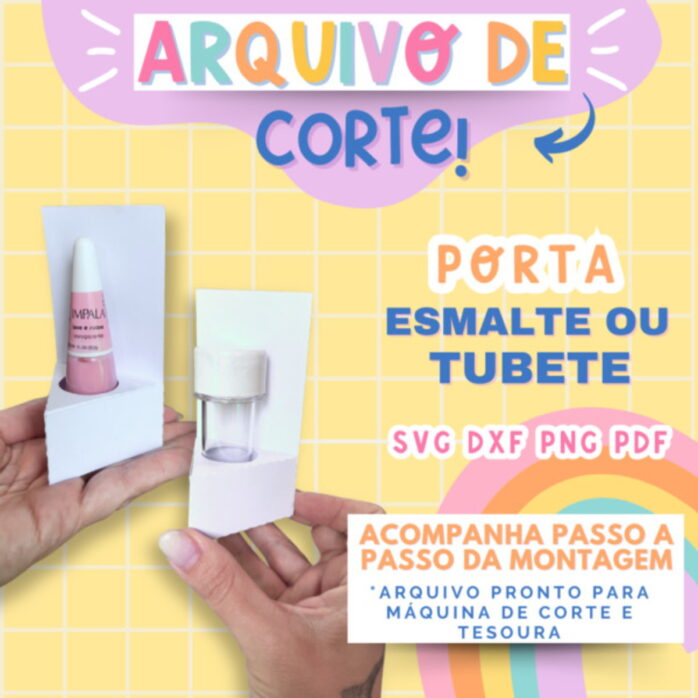 Molde Limpo Porta Esmalte e Tubete
