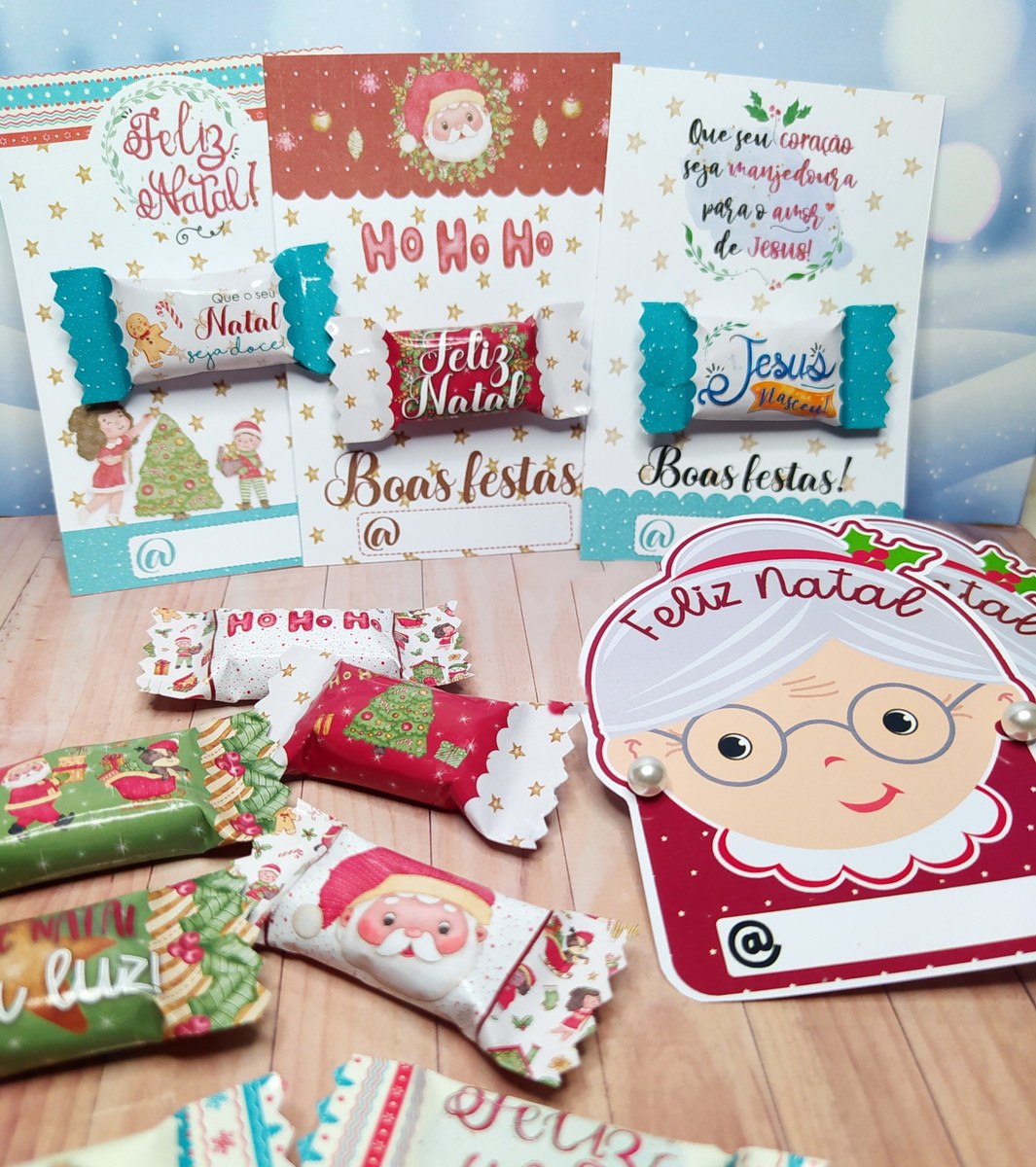 Kit Natal Digital com Balinhas e Cartões para Imprimir 1 Kit Natal Digital com Balinhas e Cartões para Imprimir