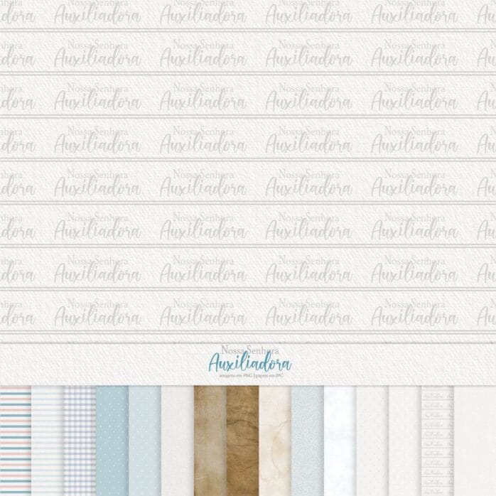 Nossa Senhora Auxiliadora Png Kit Digital Santinhos Aquarela