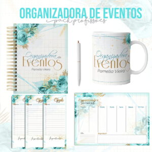 Kit Organizadora de Eventos Digital Papelaria Personalizada 12 organizadora de eventos arquivo digital