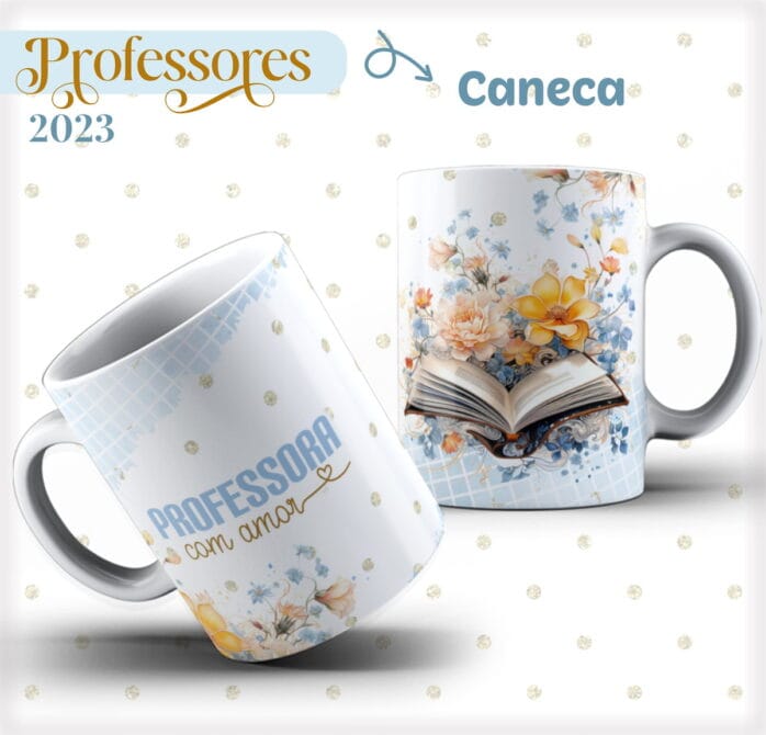 Pack 04 Artes Canecas Dia dos Professores