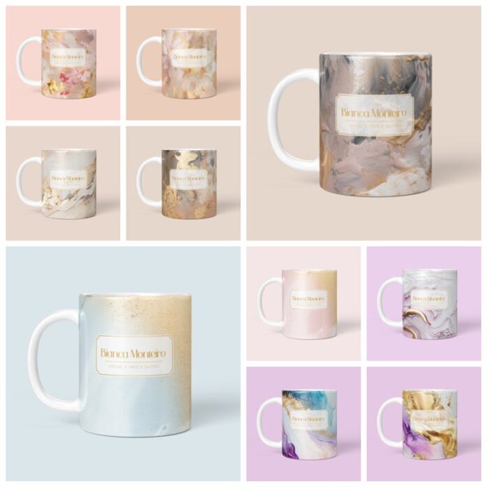 Pack 10 Canecas Abstratas