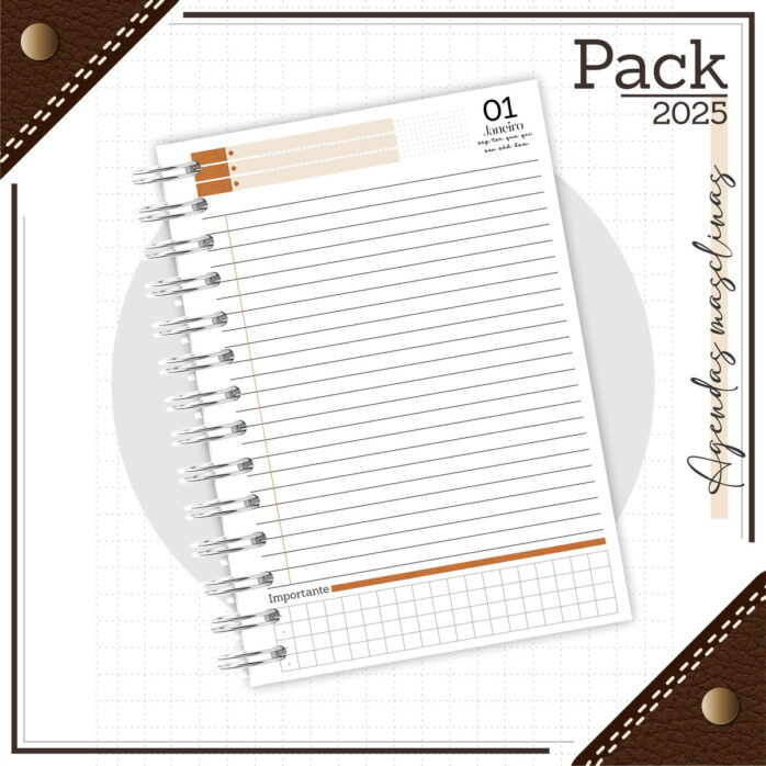 Pack 2025 - Agendas Masculinas