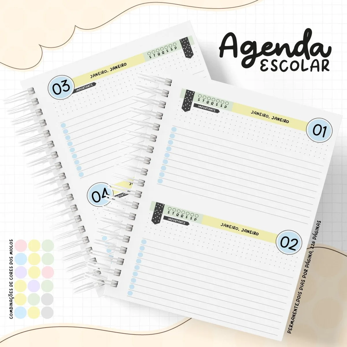 Pack Agenda Escolar 2022 3 Pack Agenda Escolar 2022