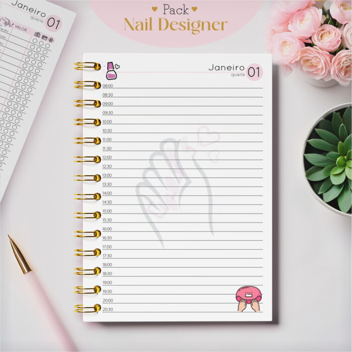 Pack Agendamentos Nail Designer 2025