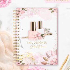 Agenda Nail Designer 2026 Digital com Design Floral 11 pack agendamentos nail designer 2026