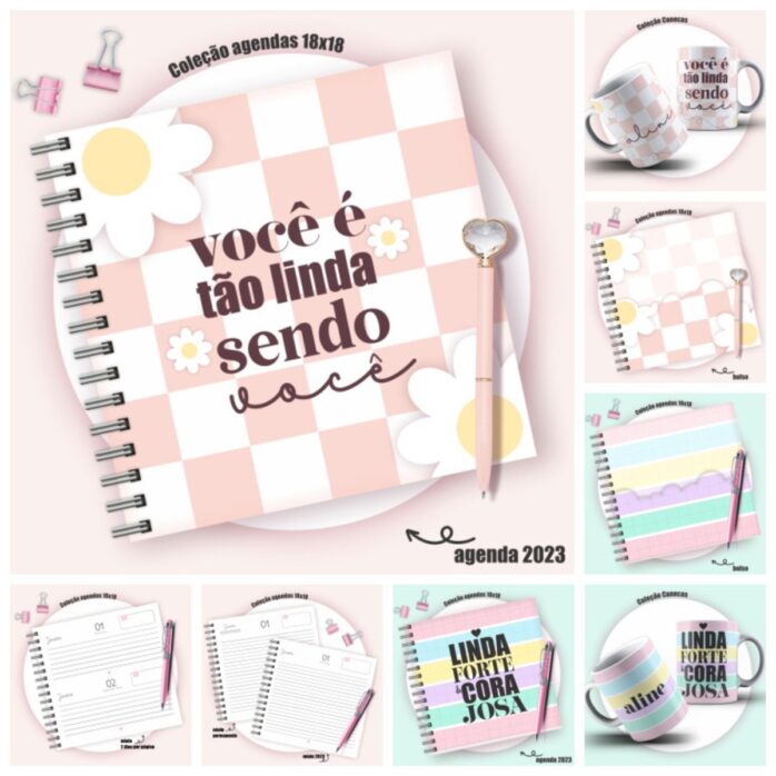Pack Agendas 18x18 Frases