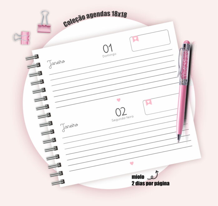 Pack Agendas 18x18 Frases